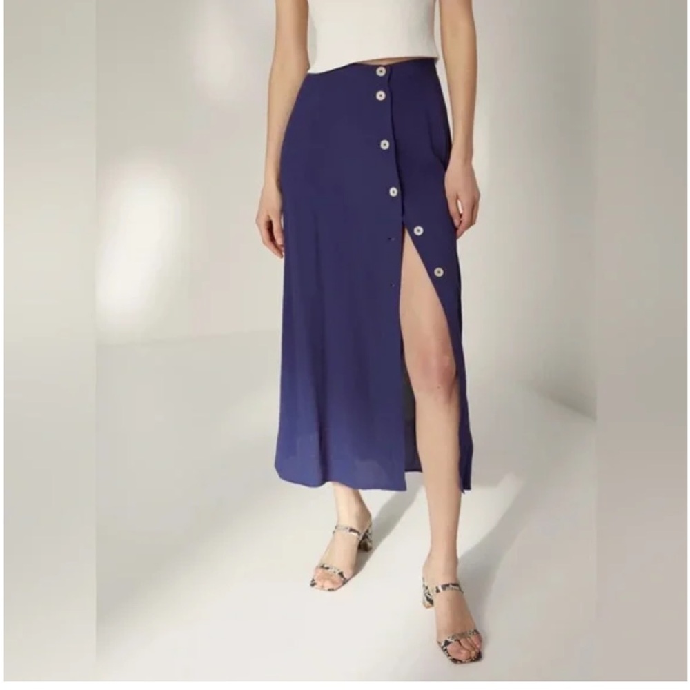 Wilfred Black Button-Up Skirt